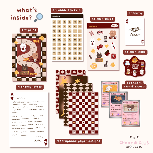 chootie club ・ᴥ・ monthly snail mail