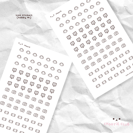 icon washi sticker sheet