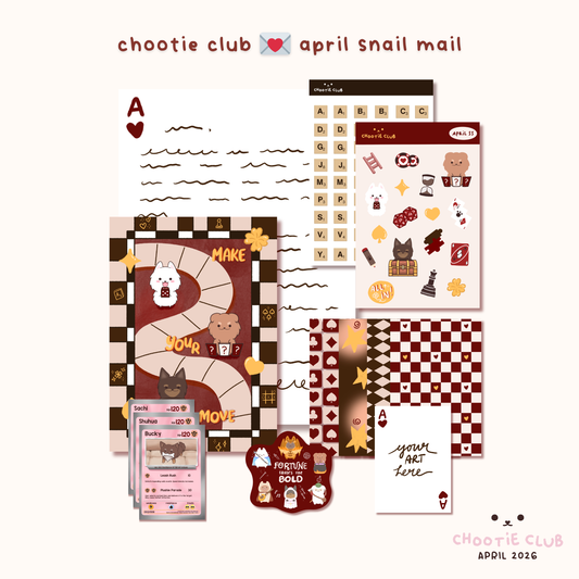 chootie club ・ᴥ・ monthly snail mail