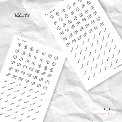 icon washi sticker sheet